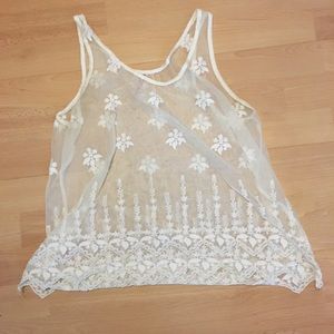 Vintage lace tank top